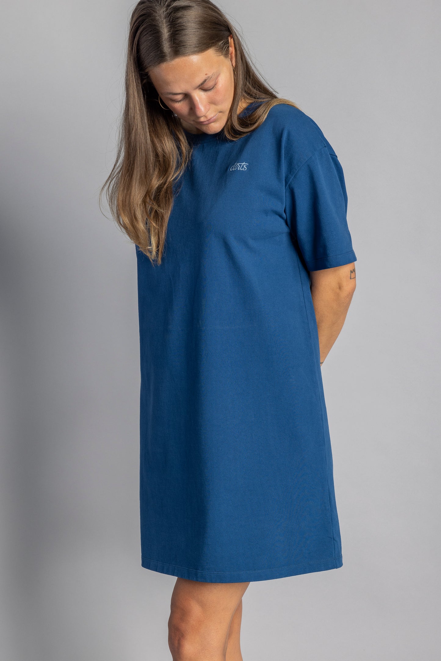 T-Shirt Kleid Ladies, Atlantikblau