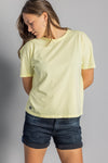 Recycled Cotton Oversized T-Shirt Ladies, Zitrone