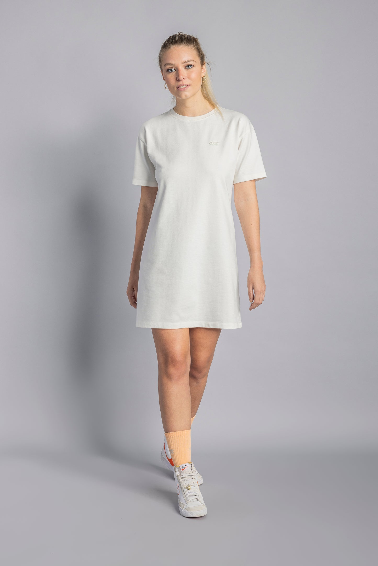 T-shirt dress ladies, off-white 