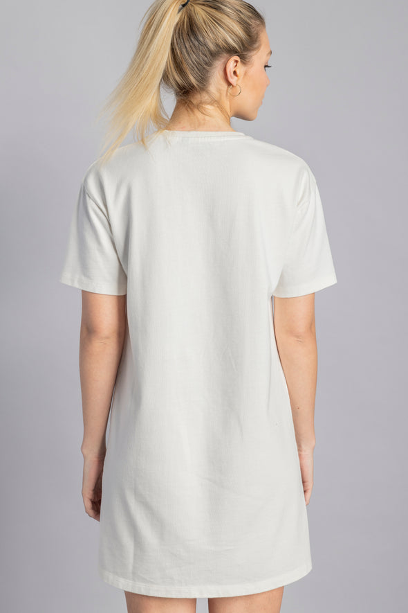 T-Shirt Kleid Ladies, Off-White