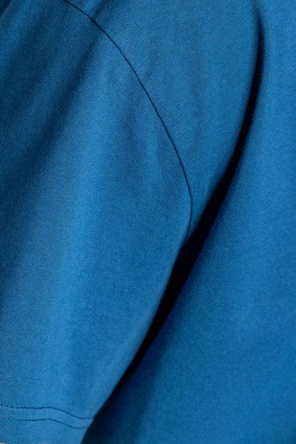 Recycled Cotton T-Shirt OVERSIZED, Atlantikblau