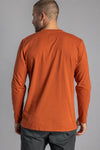 Recycled Cotton Longsleeve Shirt, Rust