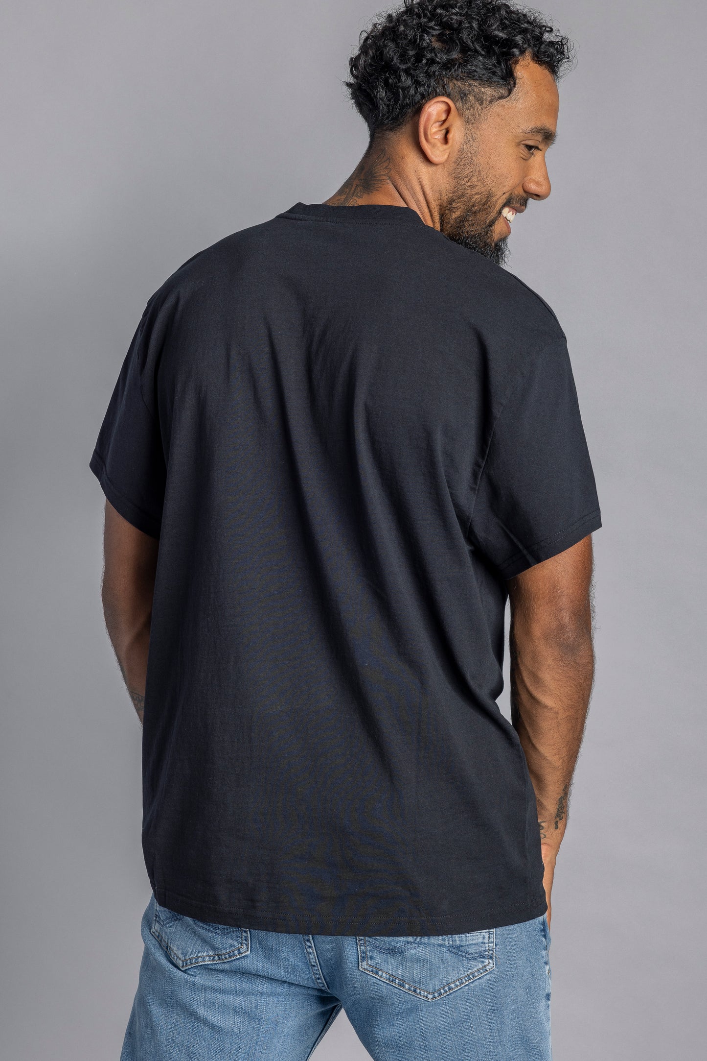 Recycled Cotton T-Shirt OVERSIZED, Black