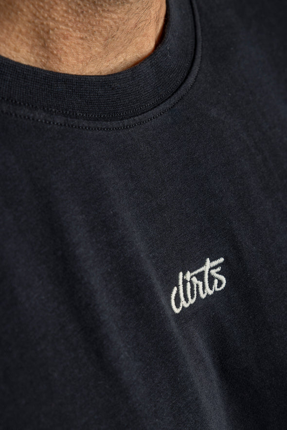 Recycled Cotton Logo Oversized T-Shirt, Schwarz