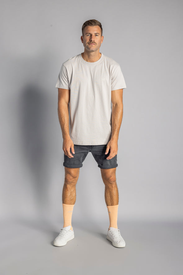 Premium Logo T-Shirt STANDARD, Möwengrau