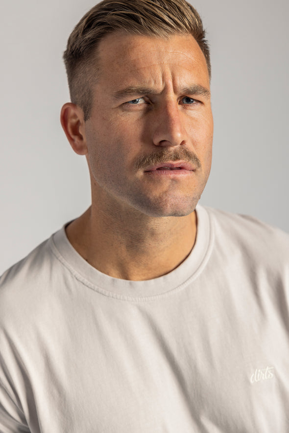 Premium Logo T-Shirt STANDARD, Möwengrau
