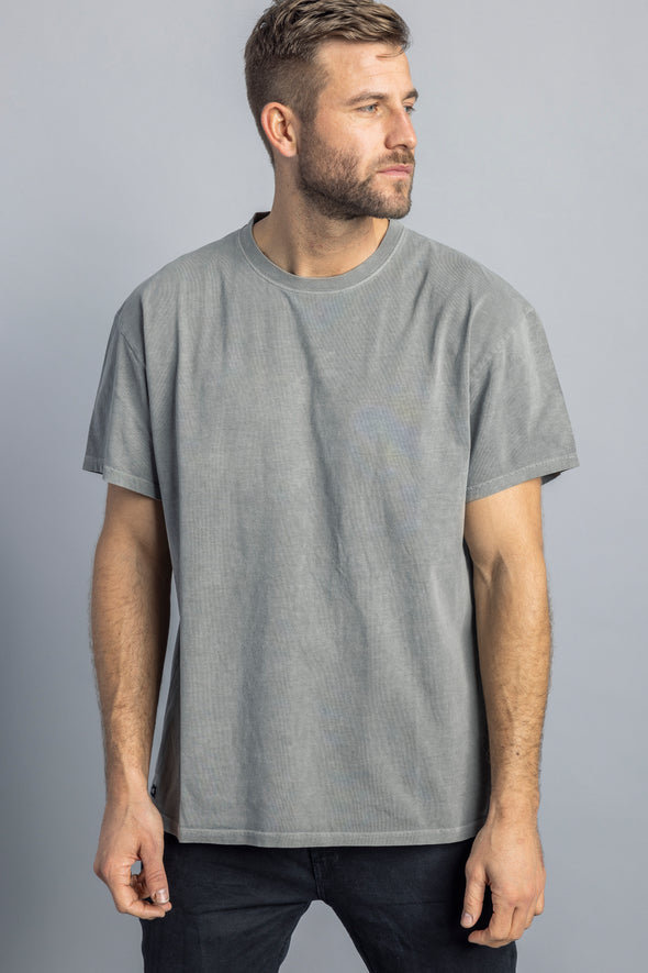 Recycled Cotton T-Shirt OVERSIZED, Charcoal