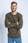 Strick-Longsleeve, Khaki