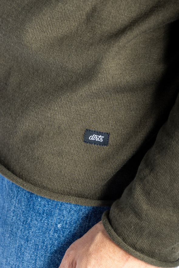 Strick-Longsleeve, Khaki