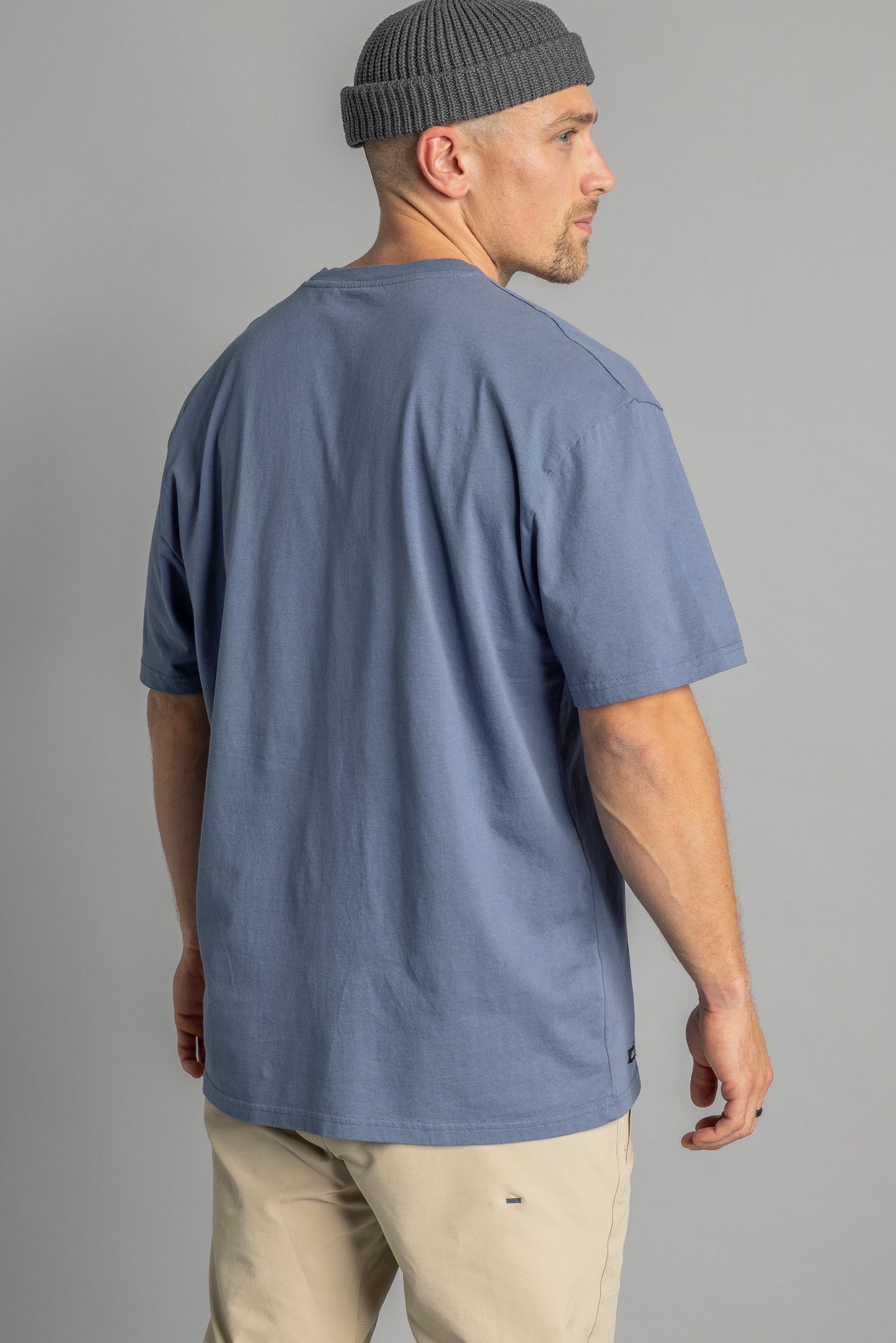 Recycled cotton T-shirt OVERSIZED, aquamarine
