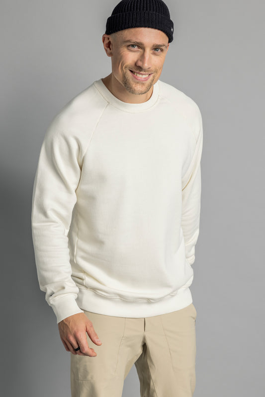 Raglan Sweatshirt Unisex, Off-White