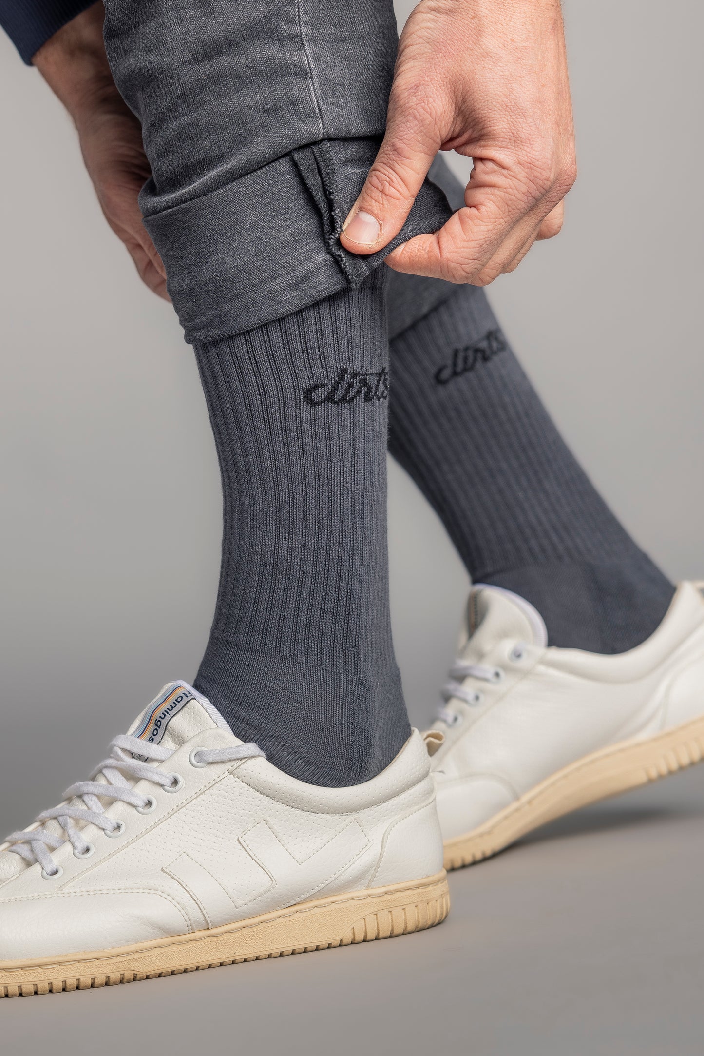 Classic Logo Socks, dark gray