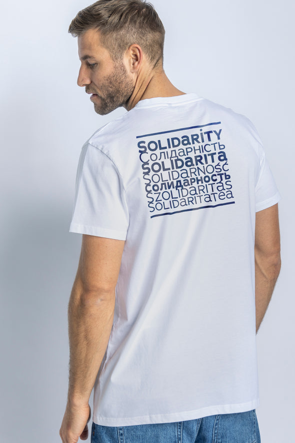 SOLIDARITY T-Shirt Unisex, Weiß