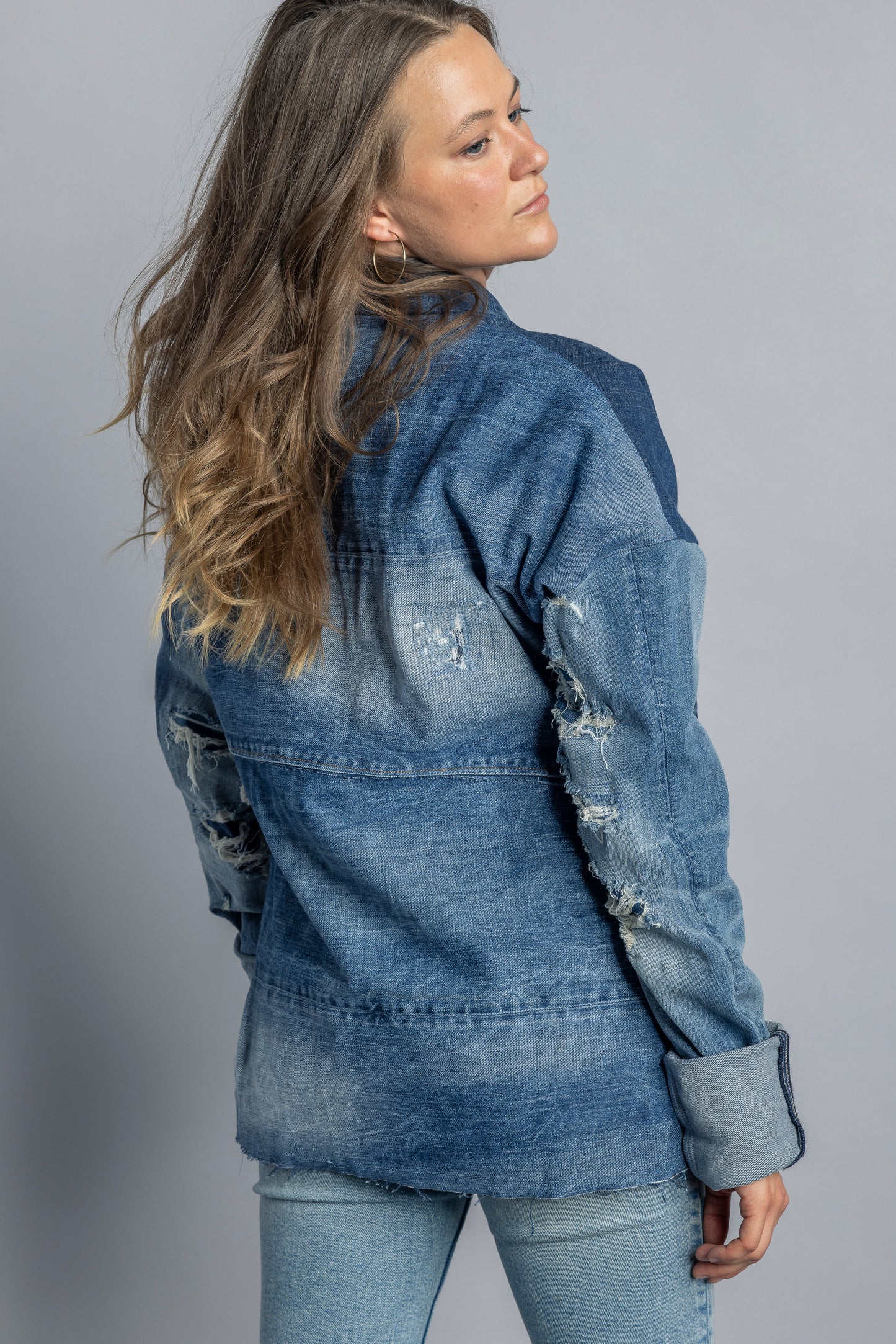 UPCYCLING Ladies Jeansjacke Gr. M