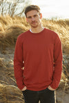 Recycled Cotton Longsleeve Shirt, Rust