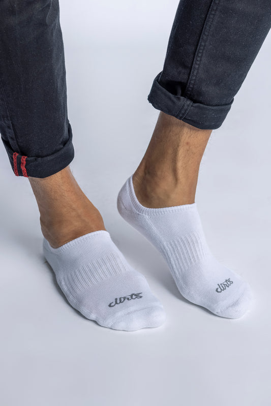 Pack of 2 sneaker socks, white
