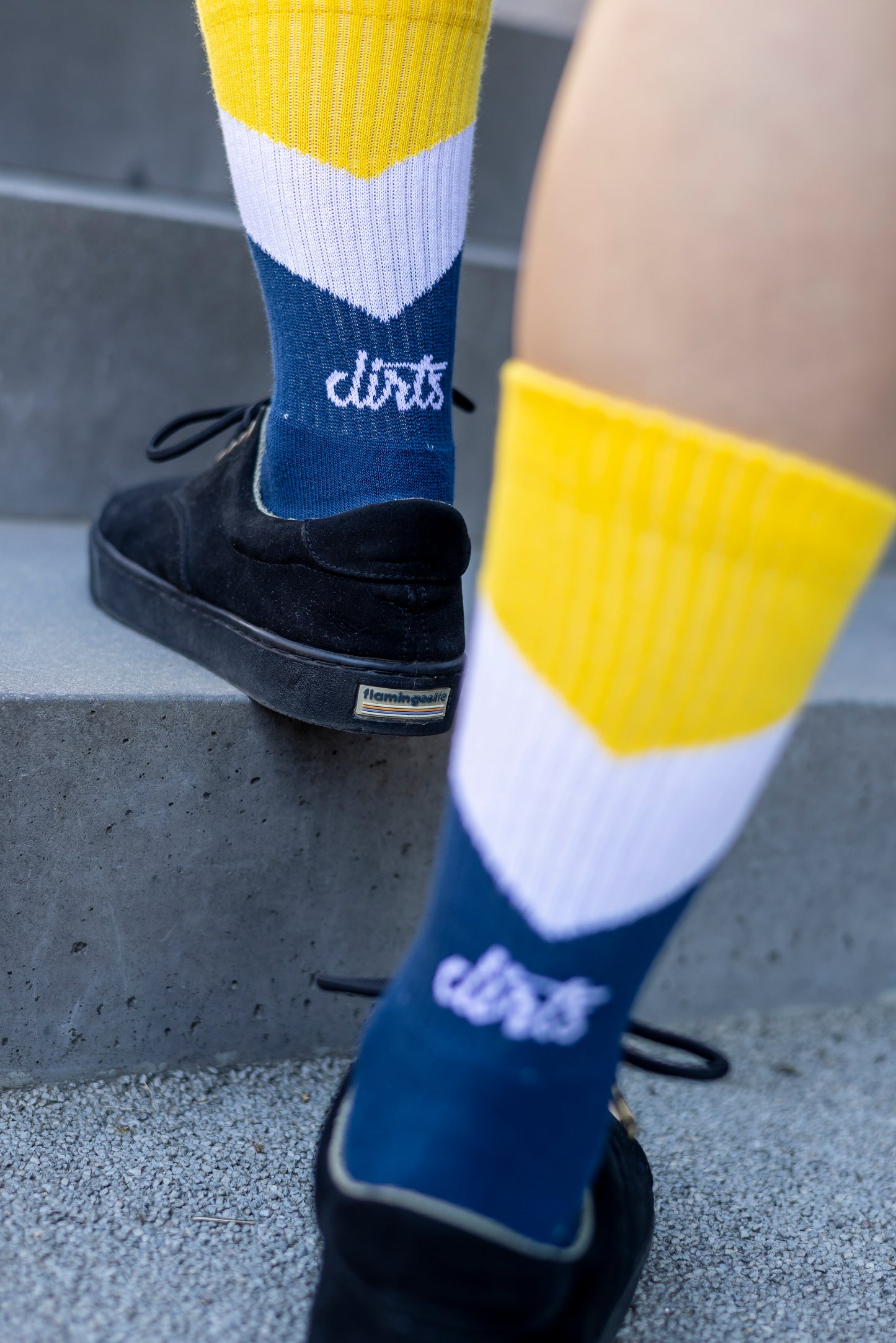 ZIG ZAG Socks, blue/white/yellow