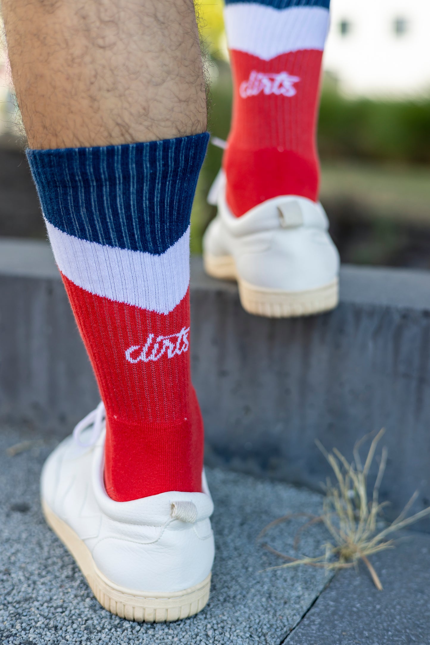 ZIG ZAG Socks, red/white/blue