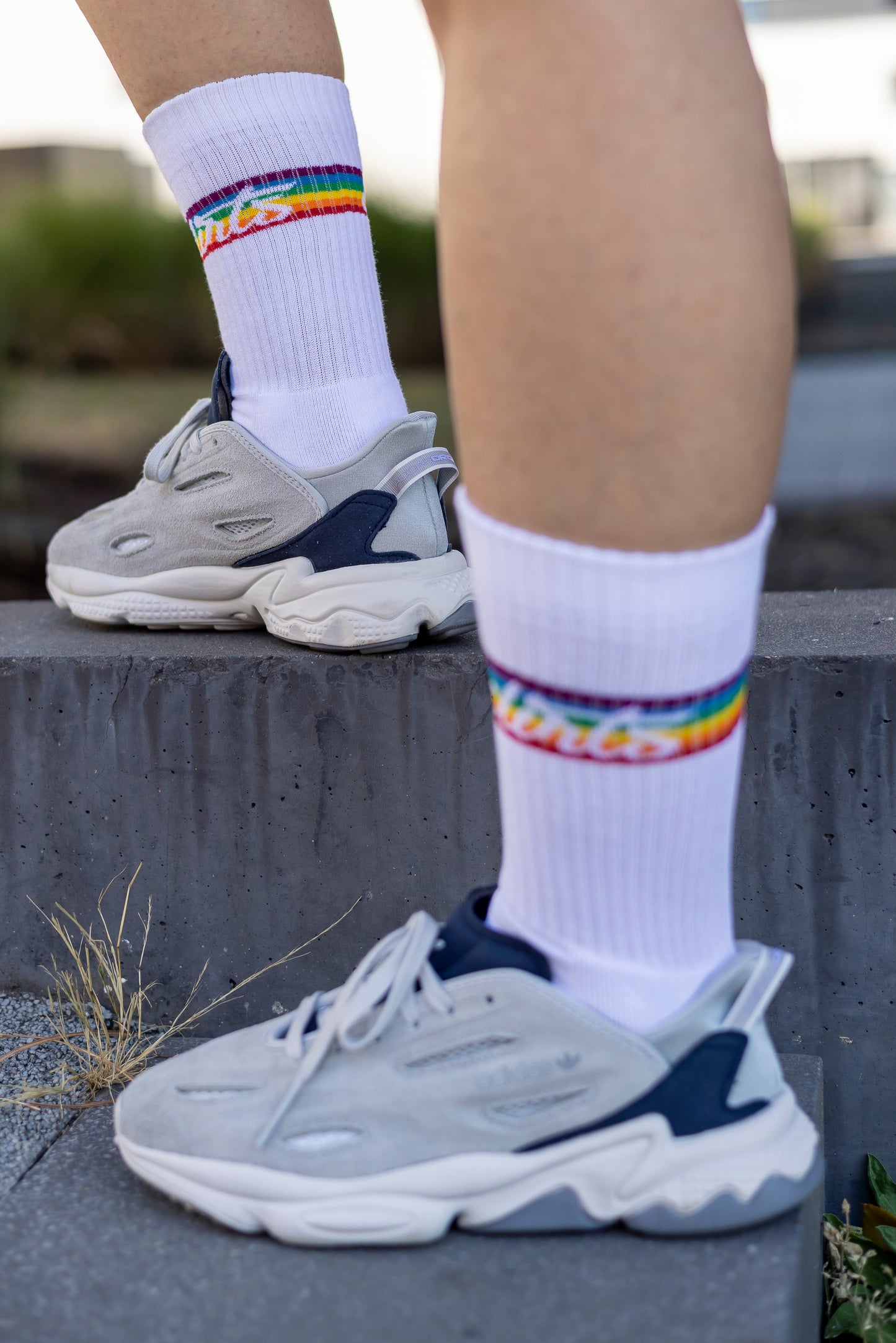 Rainbow Socks, Weiß