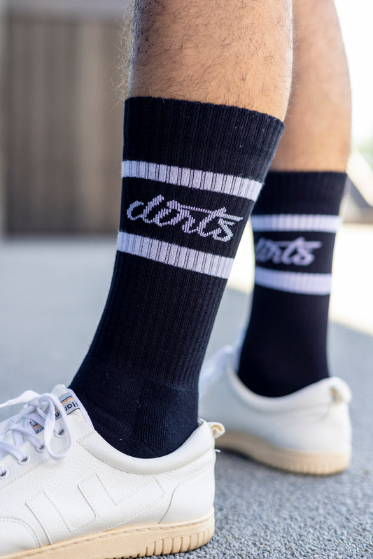 Classic striped socks, black