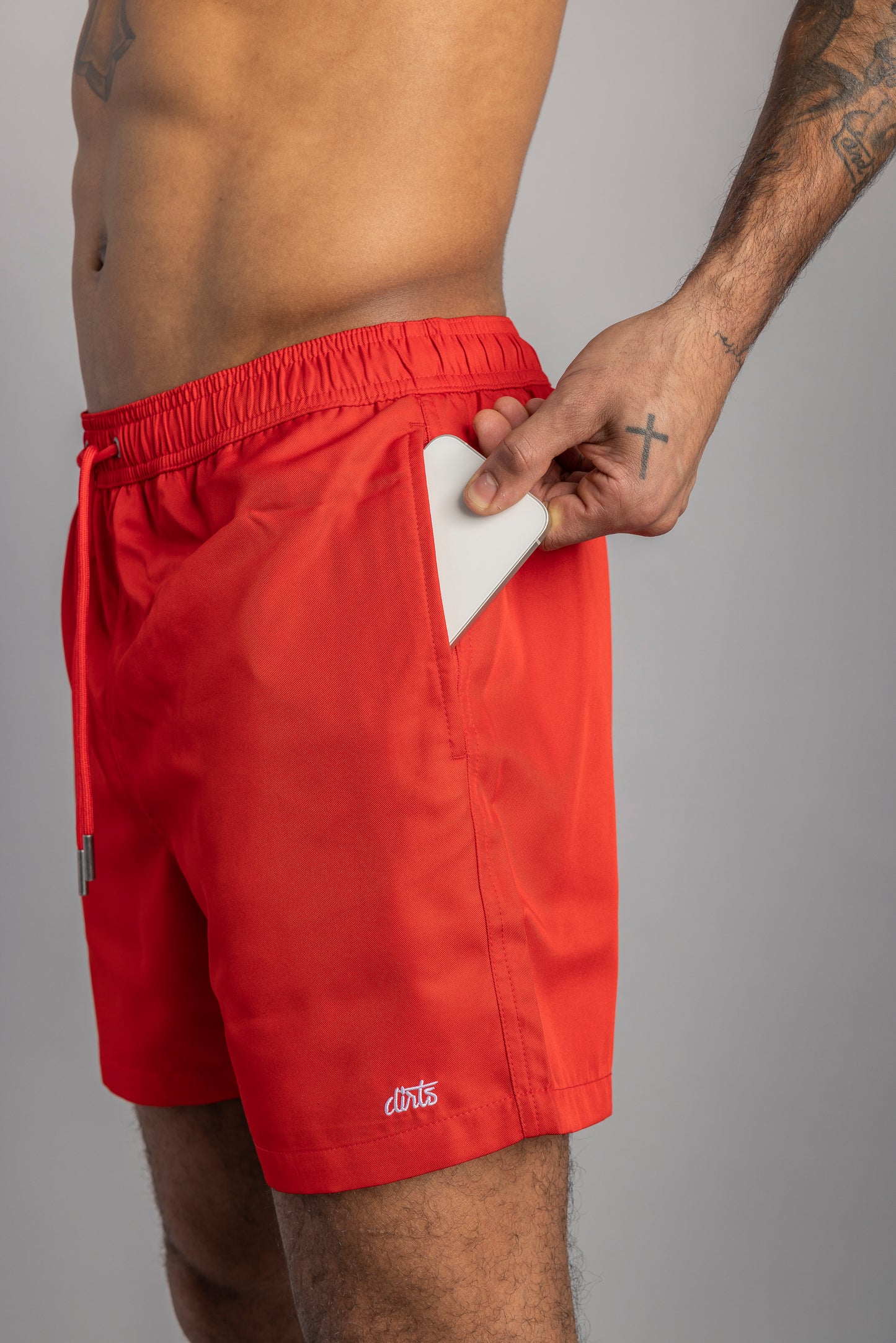 Recycled Swim Shorts RPET, Classic Red