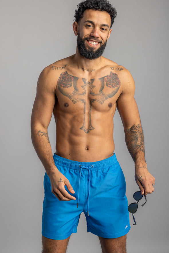 Recycled Swim Shorts RPET, Fancy Blue