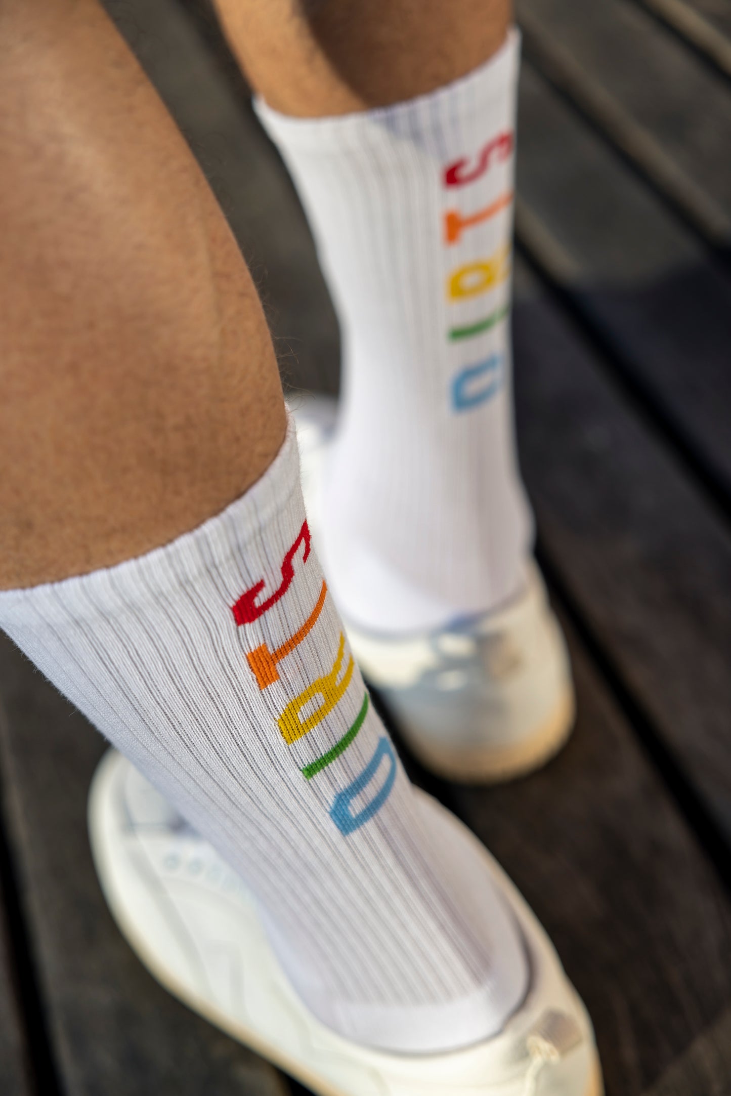 Rainbow Socks 2.0, white