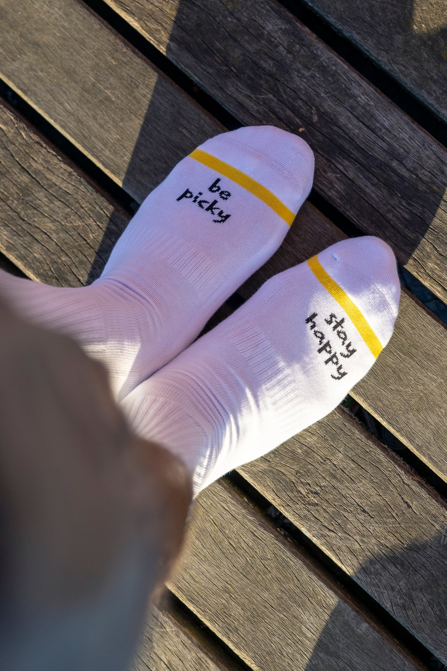 Be Picky Socks, White