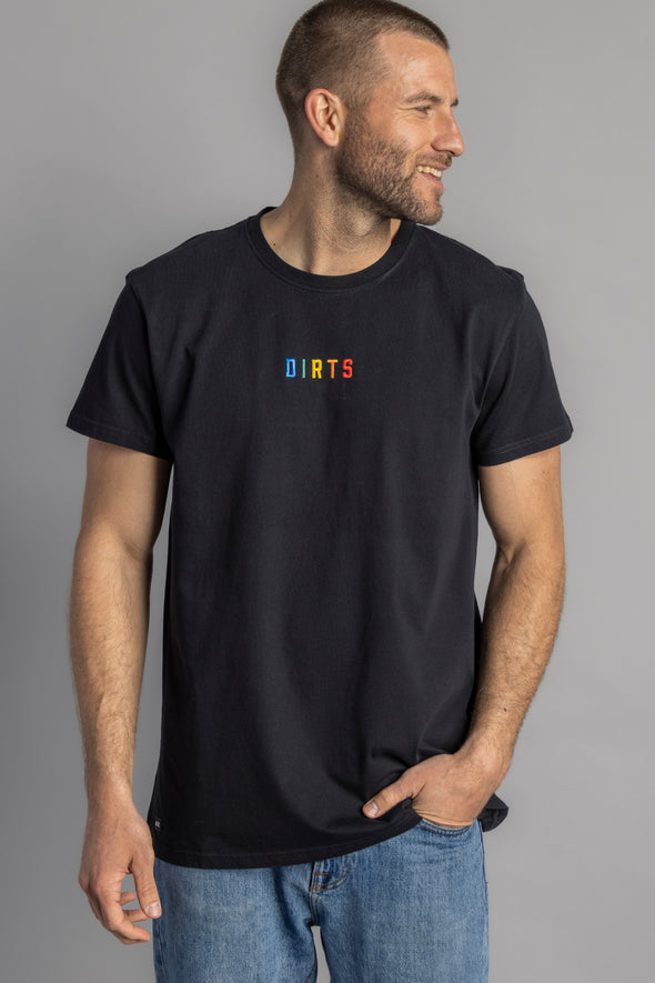 Rainbow Logo T-Shirt STANDARD, Schwarz