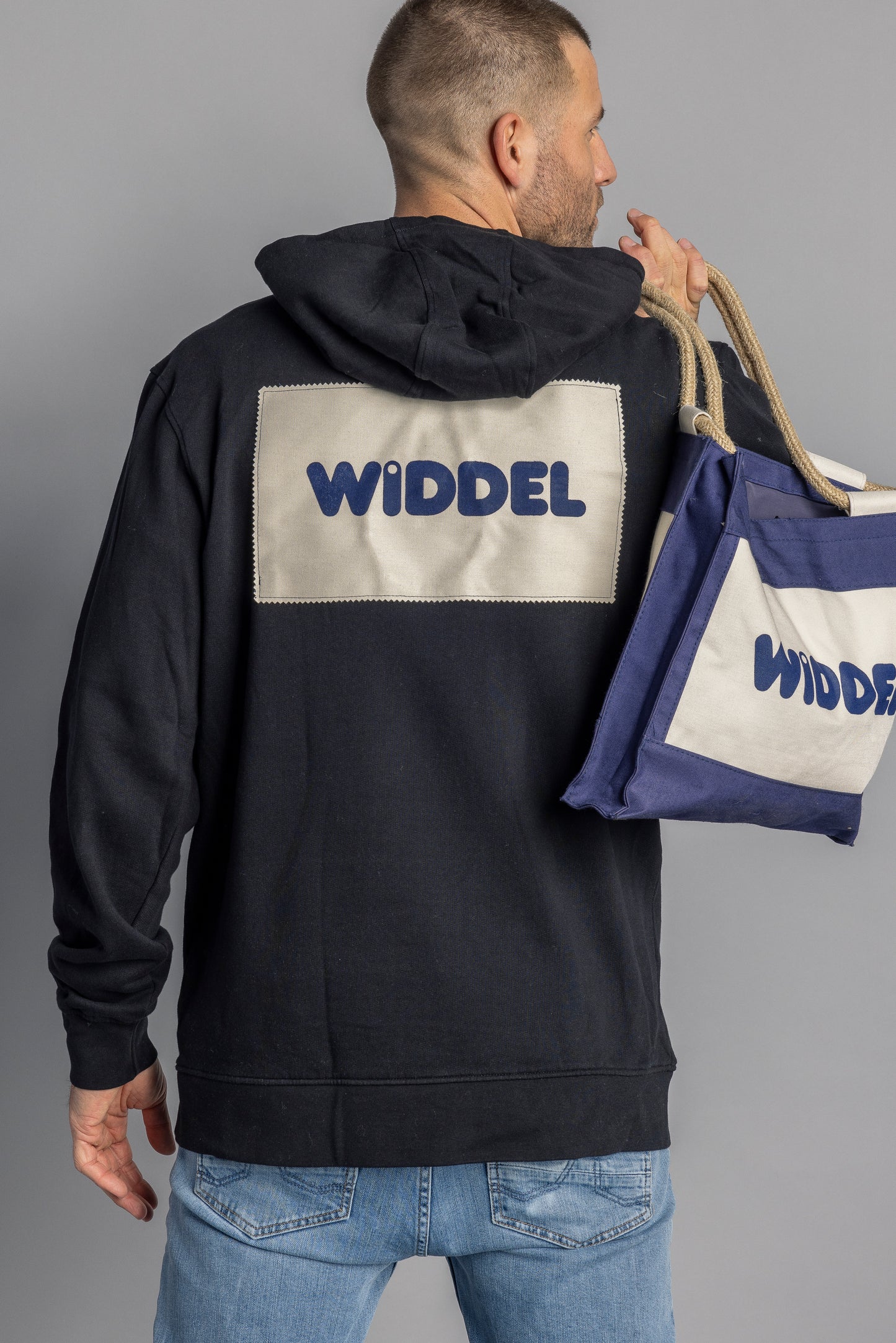 WIDDEL Hoodie Unisex, Black, Size XXL