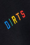 Rainbow Raglan Sweatshirt Unisex, Schwarz