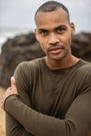 Strick-Longsleeve, Khaki
